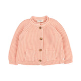 Buho Cotton Knit Cardigan Apricot