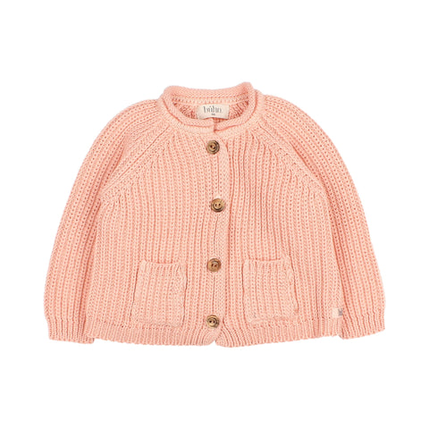 Buho Cotton Knit Cardigan Apricot