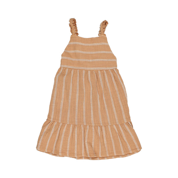 Buho Stripes Dress Caramel