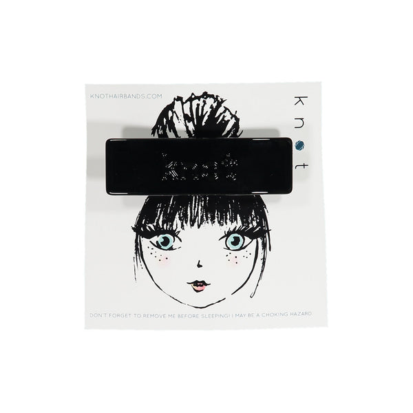 Knot Hairbands Barrette Clip Black