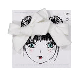 KNOT HAIRBANDS BREEZE MINI BOW CLIP SET WHITE