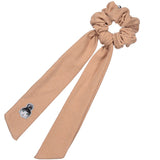 KNOT FELT SCARF SCRUNCHIE // CARAMEL