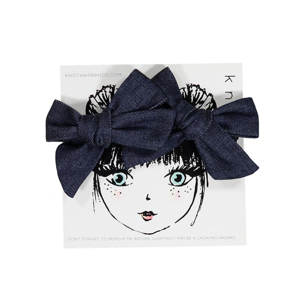 Knot Hairbands Jean Mini Bow Set