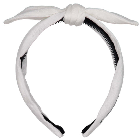 KNOT HAIRBANDS PICNIC HEADBAND WHITE