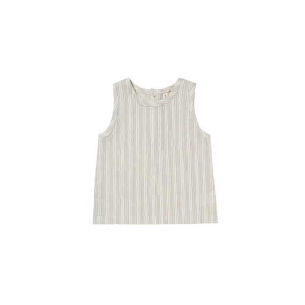 QUINCY MAE WOVEN TANK | SKY STRIPE