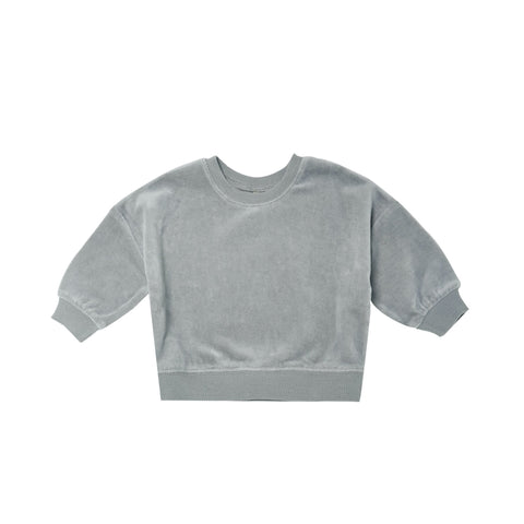 Quincy Mae DROP SHOULDER SWEATSHIRT | BLUE