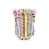 Sproet & Sprout Romper Ruffle Stripe Print