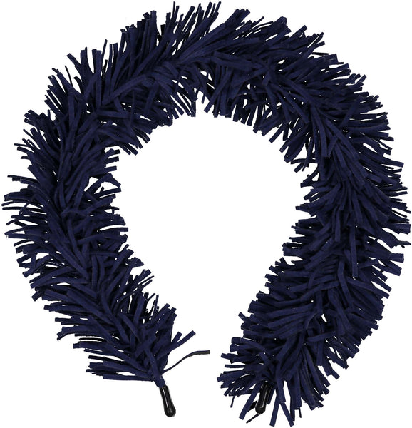 KNOT TASSEL HEADBAND NAVY