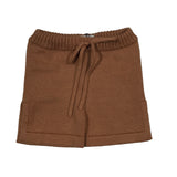 KNIT V-KNECK SHORTS PEACHY